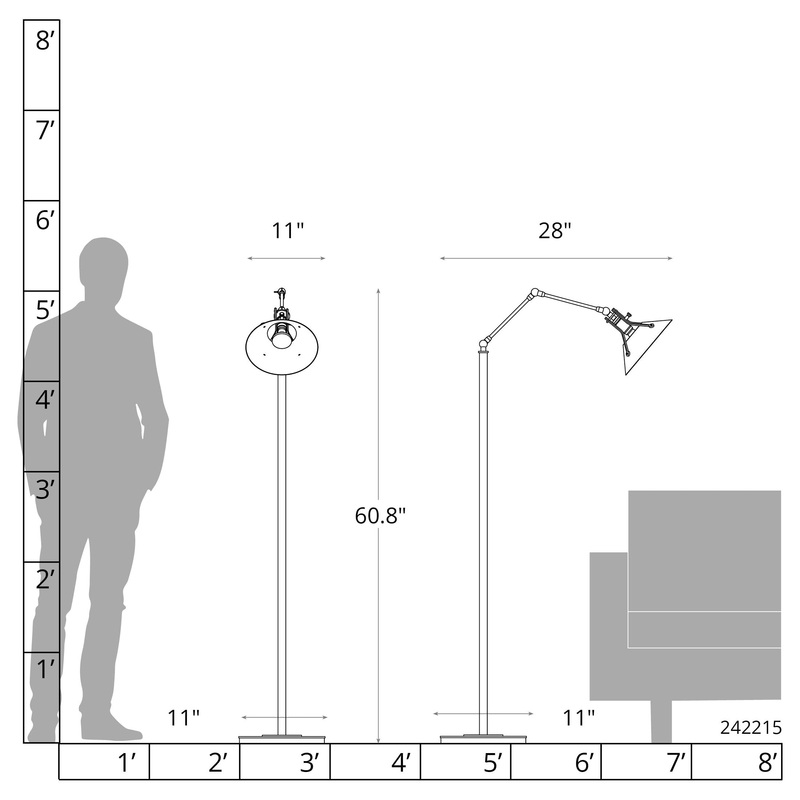 Henry Floor Lamp Modern Brass Ink
