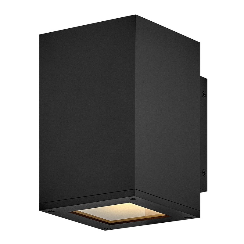 LED Wall Mount from the Tetra Collection in Black Finish by Hinkley