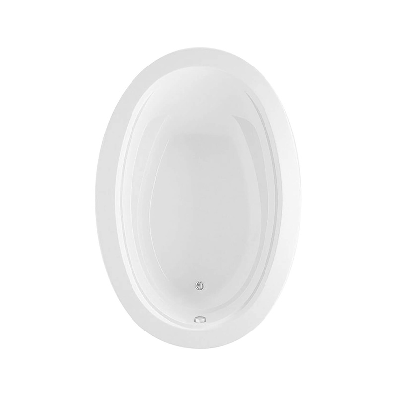 MAAX 106459-000-001-000 Arno 6040 Acrylic Drop-in End Drain Bathtub in White