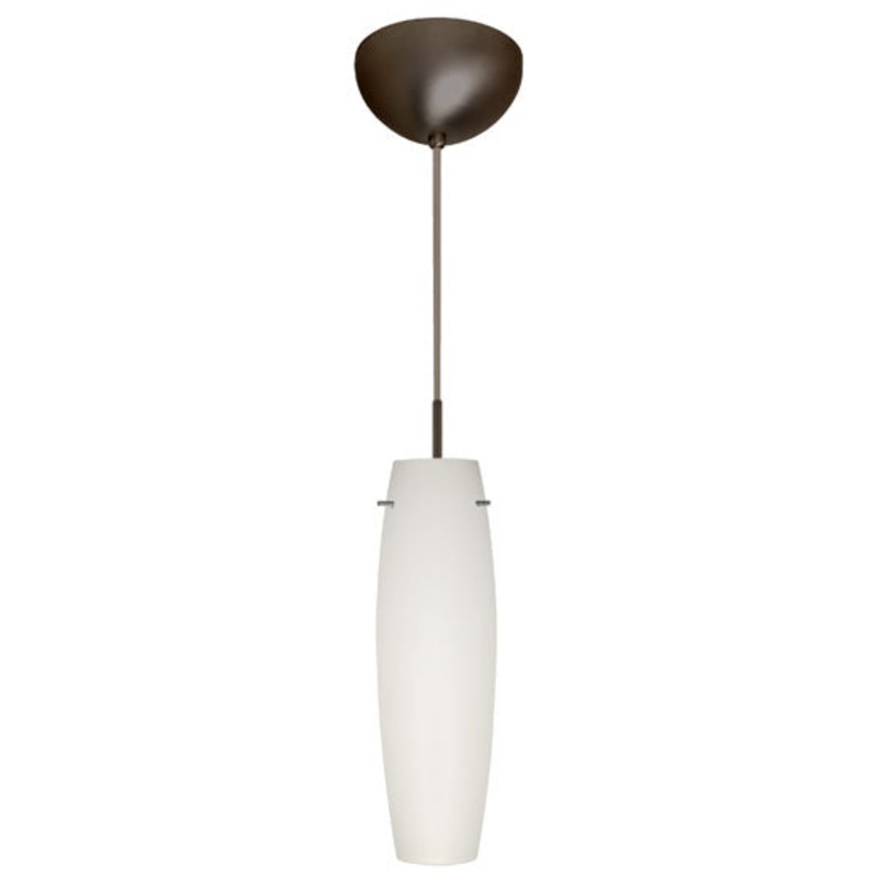 One Light Pendant from the Tu Tu Collection in Bronze Finish by Besa