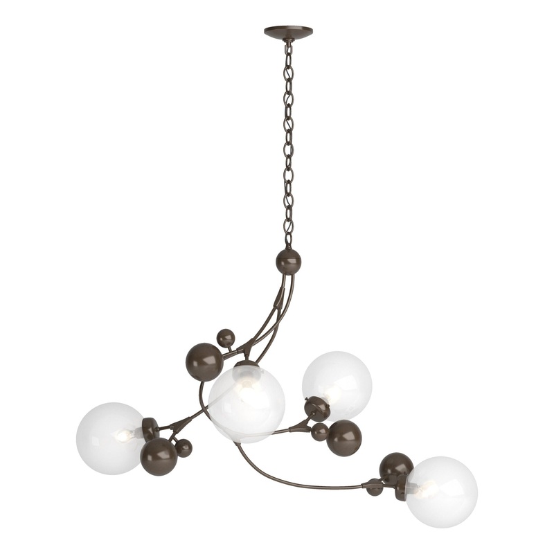 Sprig Pendant Bronze Opaline Glass (WF)