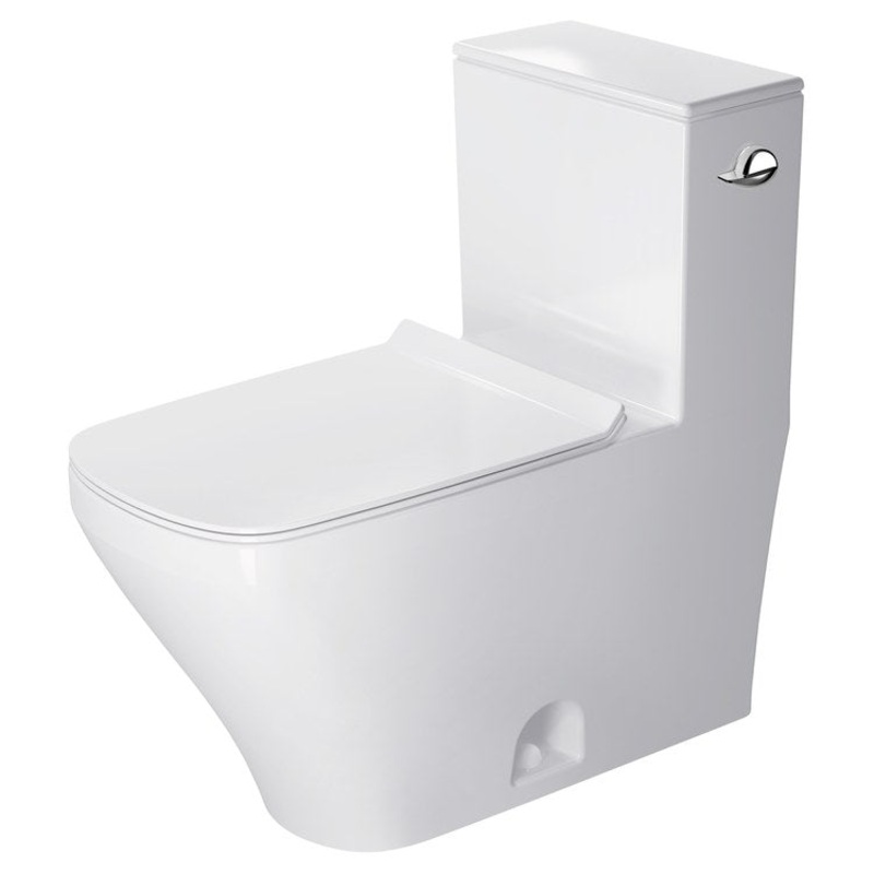 Toilet Durastyle 1PC White Elongated WaterSense/cCPU Listed 1.28 Gallons per Minute Right Hand