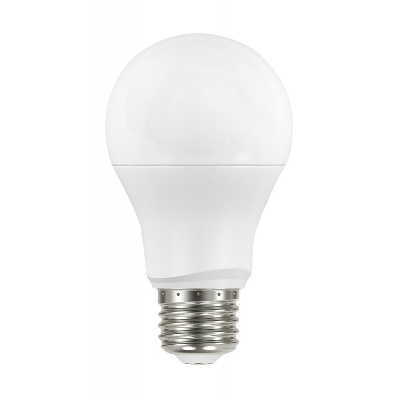 8 Watt, A19 LED, Dusk to Dawn, 2700K, Medium base, 200 deg. Beam Angle, 120 Volt Light Bulb by Satco (60W Equivalent)
