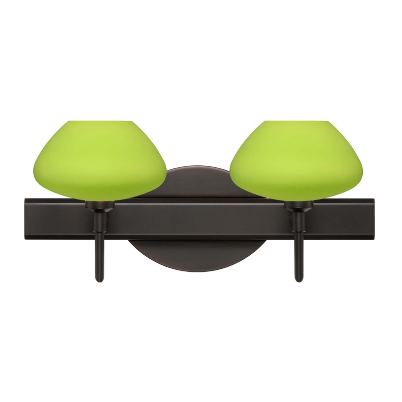 Besa 2SW-541035-BR Peri Two Light Wall Sconce Bronze