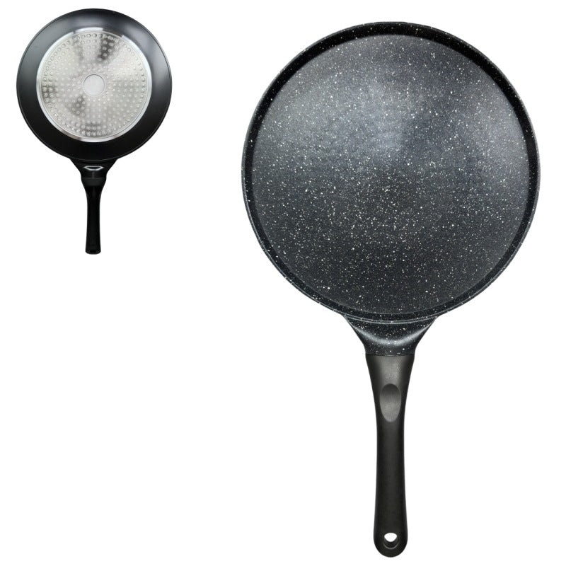 Large Black Plane Versatile Non-Stick Frying Pan (27cm) – Induction Ready Skillet for Everyday Cooking