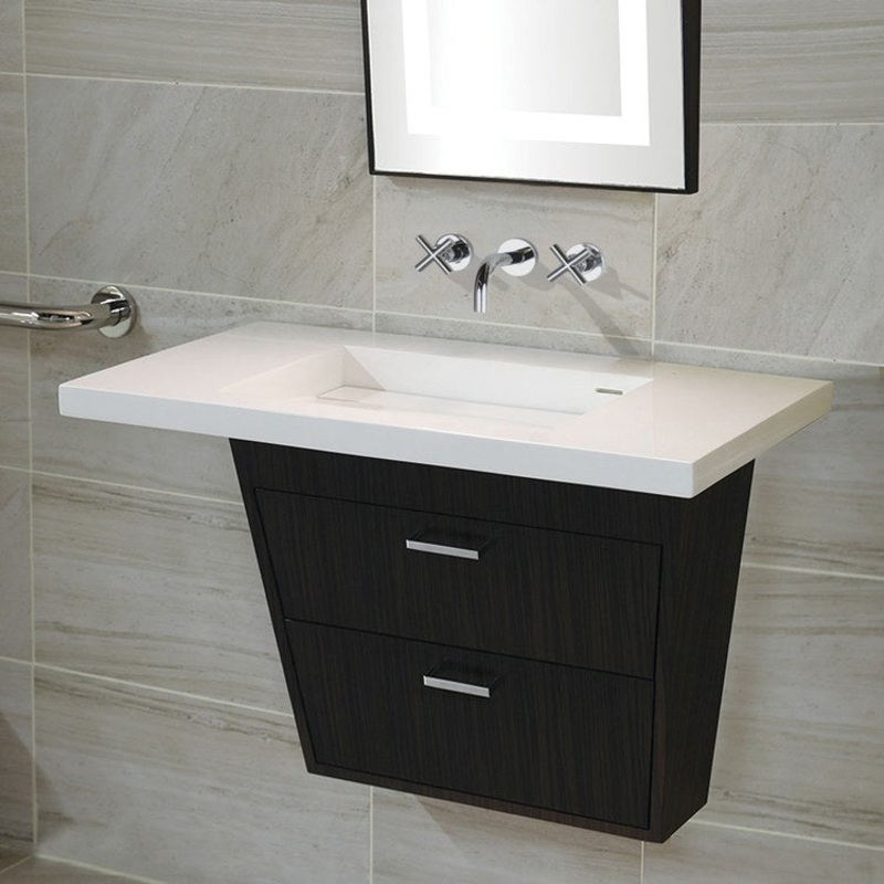 Libera 25-3/4″ Wall-Mount Vanity without Top – Wenge