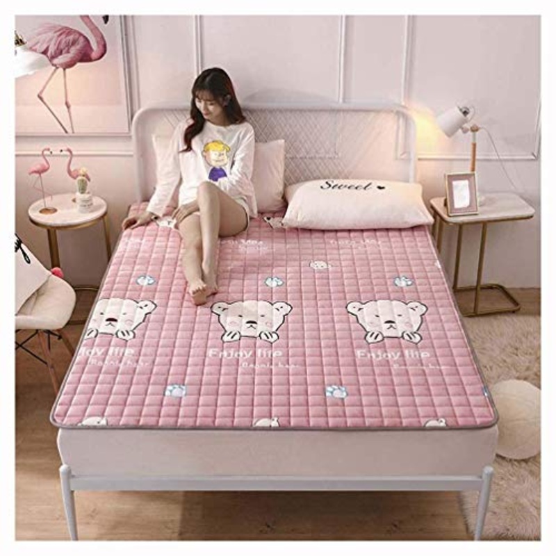 Materasso Futon Giapponese, Materasso Peluche Materasso Da Campeggio Portatile Materassino Da Campeggio Pieghevole Per Bambini Morbido E Traspirante Adatto Per Dormitorio/Casa,A-120 * 200cm