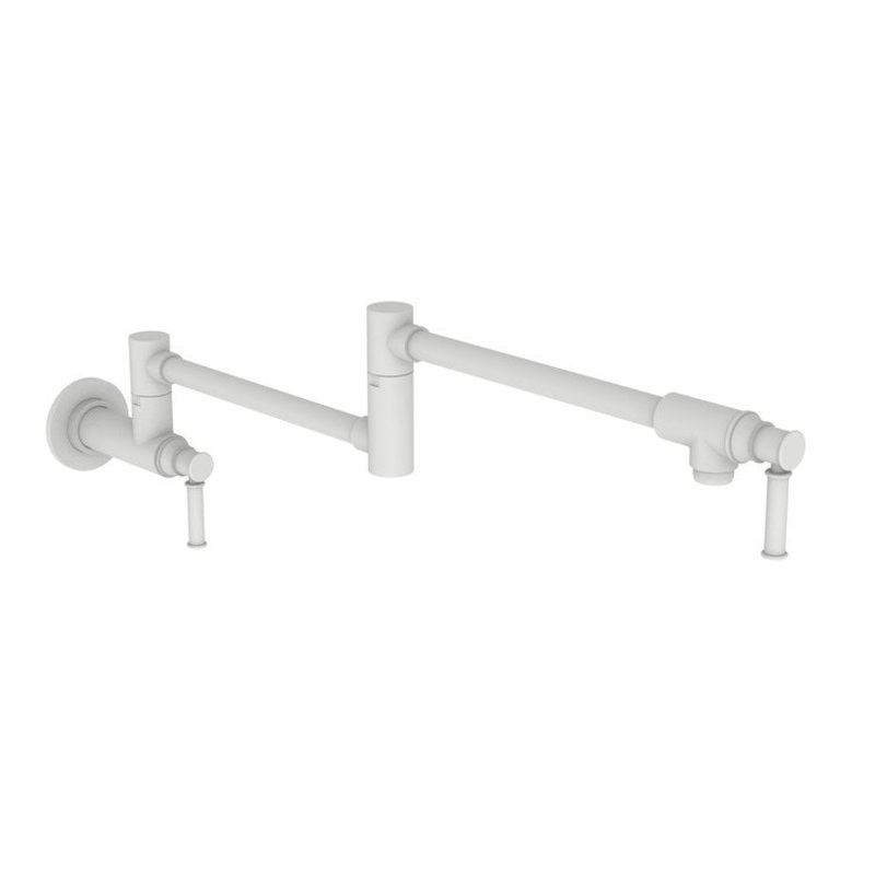 Pot Filler Taft Wall Mount 2 Lever ADA Matte White