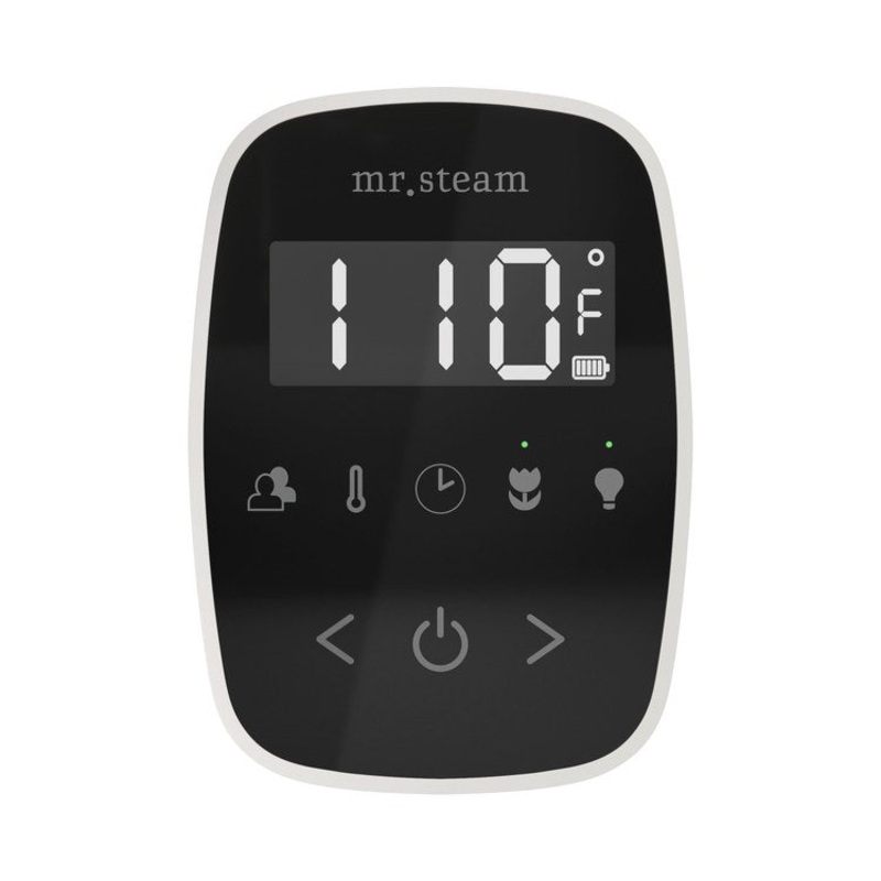 Steam Kit TempoFlex Black/White Shower Control with Steamhead for MS90 to MSSUPER3