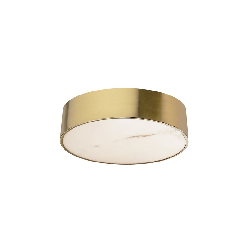 Walsh 20W Flush Mount Aged Brass