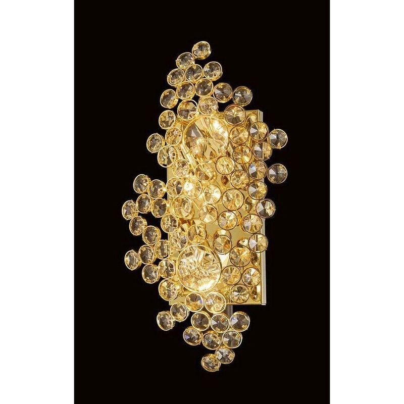 Art Deco 3-Light Wall Sconce Antique Brass