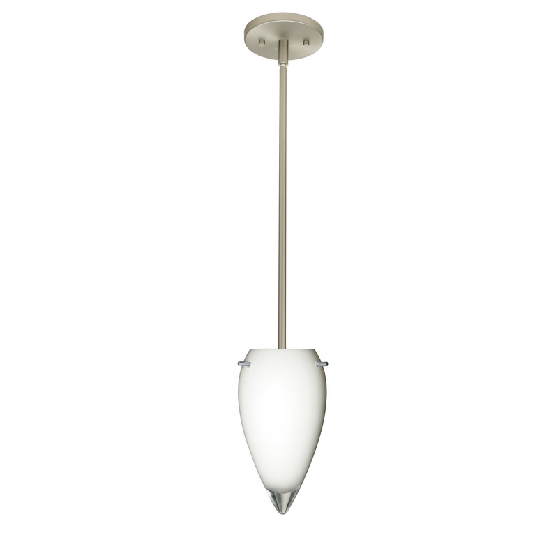 Besa 1TT-412506-LED-SN Juli One Light Pendant Satin Nickel (Discontinued)