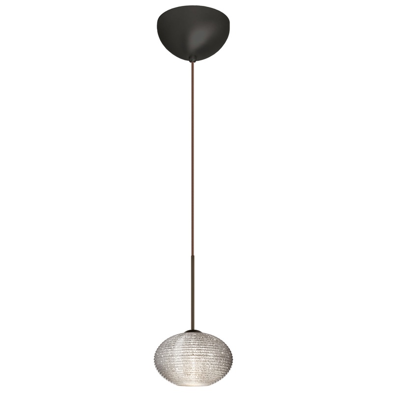 Besa 1XC-5612GL-BR Lasso One Light Pendant Bronze