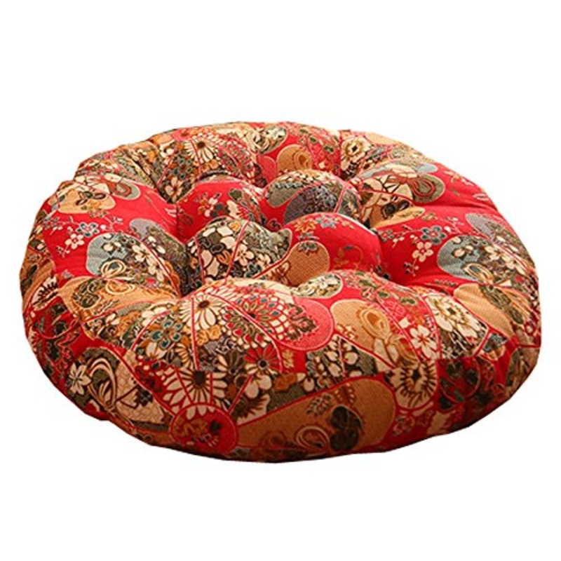 Black Temptation Cuscino per Cuscino Rotondo in Lino Cotone retr Cuscino per Sedile Rotondo Futon, A3