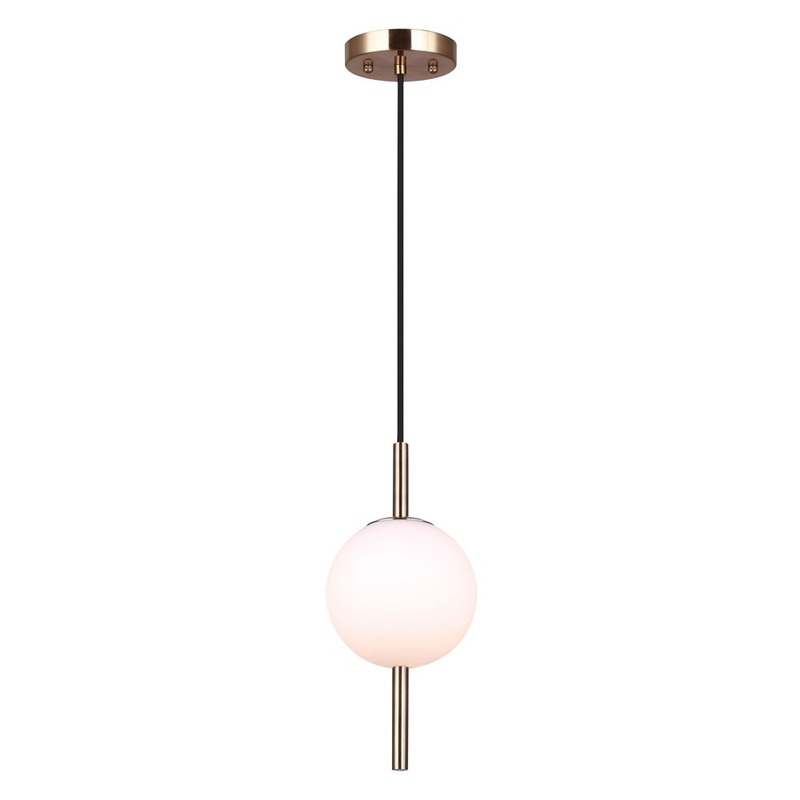 Canarm IPL1123A01GD9 Nara One Light Pendant Gold