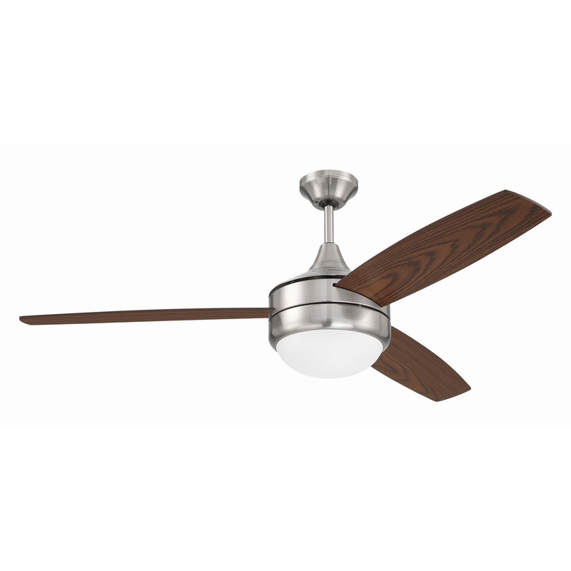 Craftmade PHZ52BNK3 Phaze II 3-Blade 52″Ceiling Fan Brushed Polished Nickel