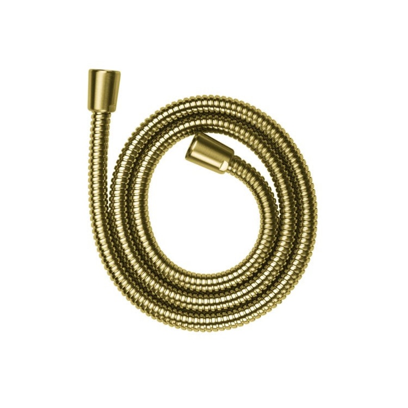 Handshower Hose No Kink with Pivot Connector 49-1/4 Inch Brushed Gold Optic 1/2 Inch NPT Metal