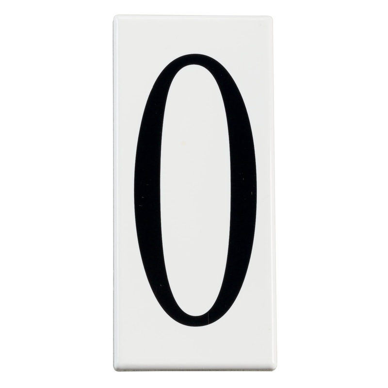 Kichler 4300 Number 0 Panel, White Material (Not Painted)