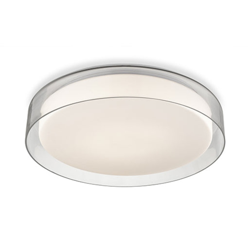 LED Flush Mount from the Aston Collection in Clear Finish by Kuzco Lighting