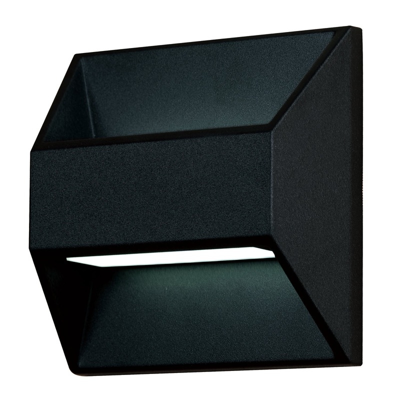 LED Outdoor Wall Mount from the Baloo Collection in Black Finish by Stone Lighting