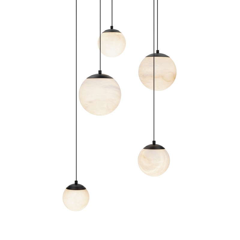 LED Pendant from the Pisces Collection in Black Finish by Modern Forms
