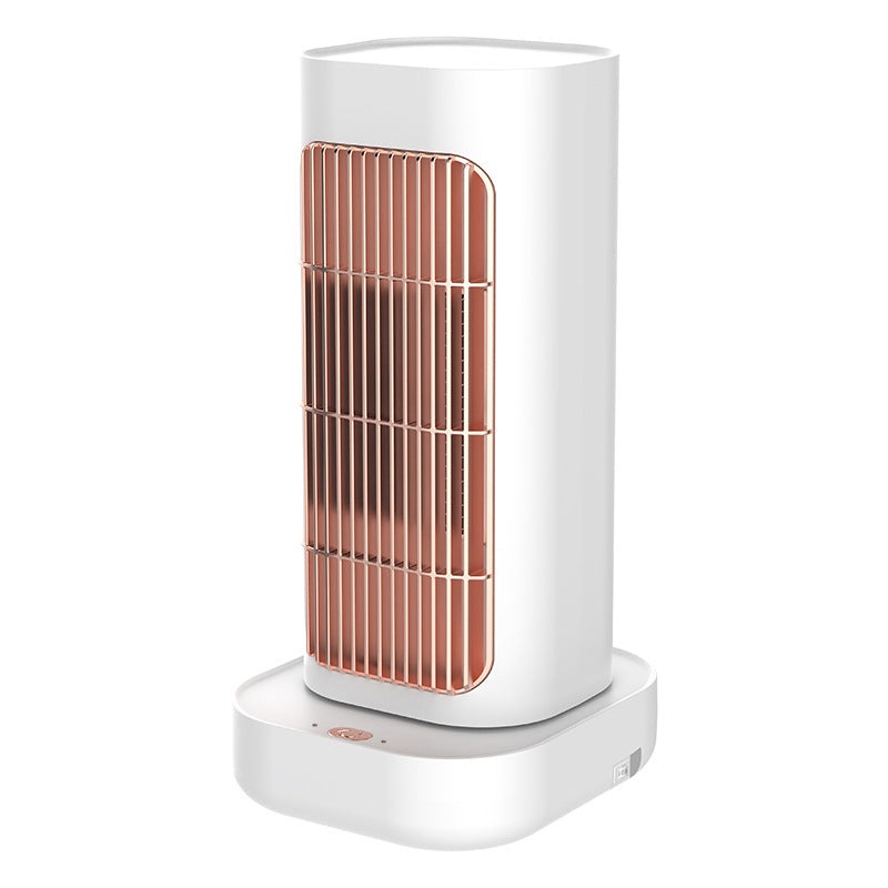 White Portable Electric Heater with Oscillation & Tip-Over Protection- 2 Heat Settings, Mini Tower