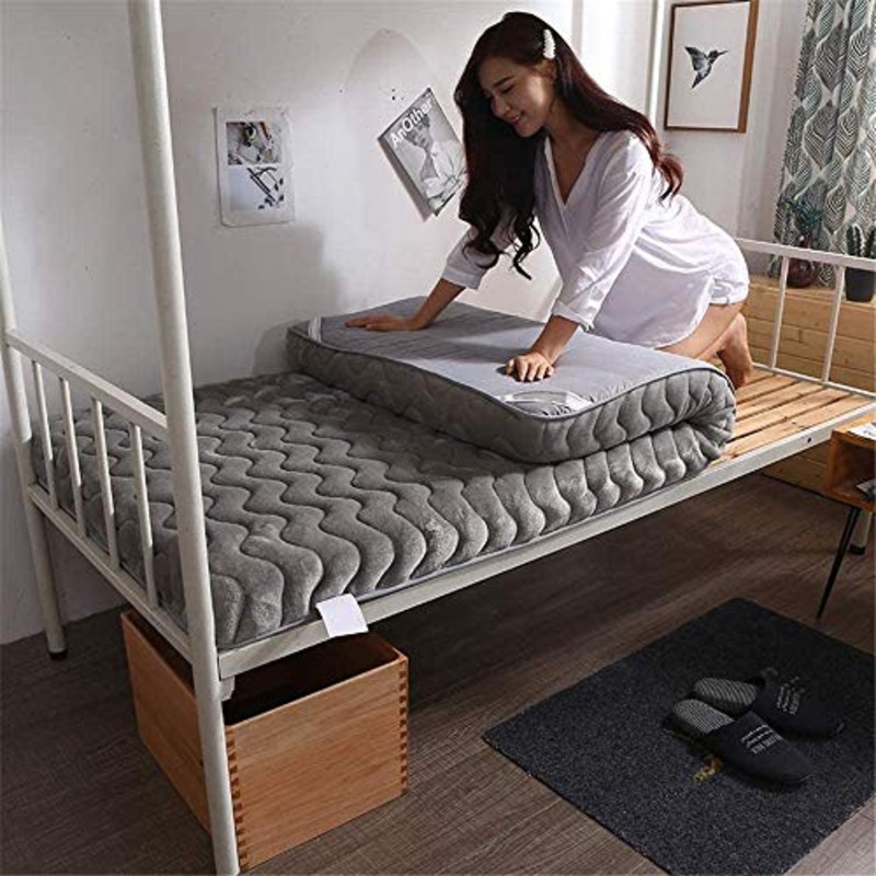 Z&HA Materasso Pieghevole per Dormitorio Studentesco, Materasso Futon in Memory Foam, Materasso Futon,b,39.4″X79″