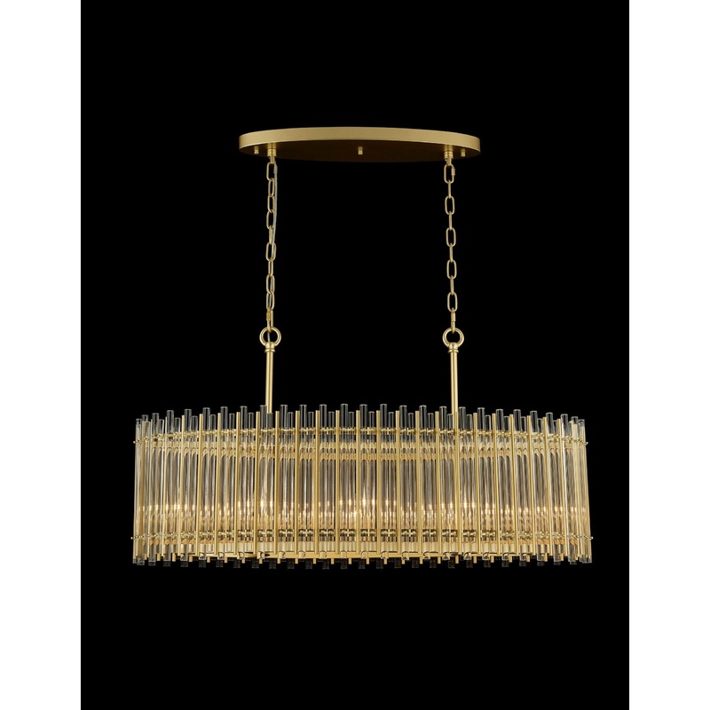 Antonina 8-Light Pendant Satin Gold