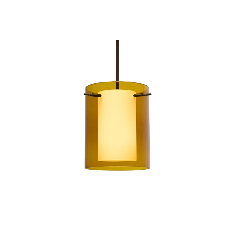 Besa 1TT-G00607-LED-BR Pahu One Light Pendant Bronze