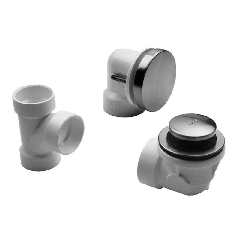 Drain Kit Oil Rubbed Bronze Brass Includes Toe Control Strainer with Round No Hole Faceplate Half Kit 2-3/16 Inch