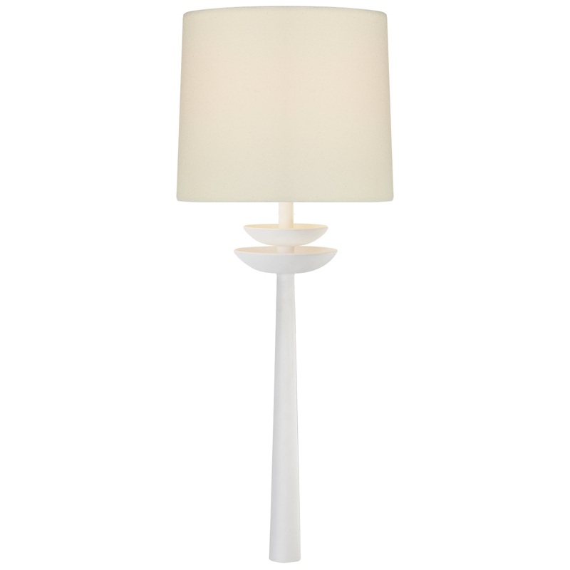 One Light Wall Sconce from the Beaumont Collection in Matte White Finish by Visual Comfort Signature