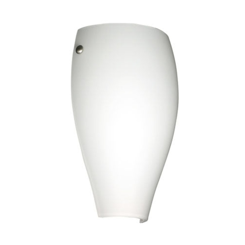 One Light Wall Sconce from the Chelsea Collection in Satin Nickel Finish by Besa