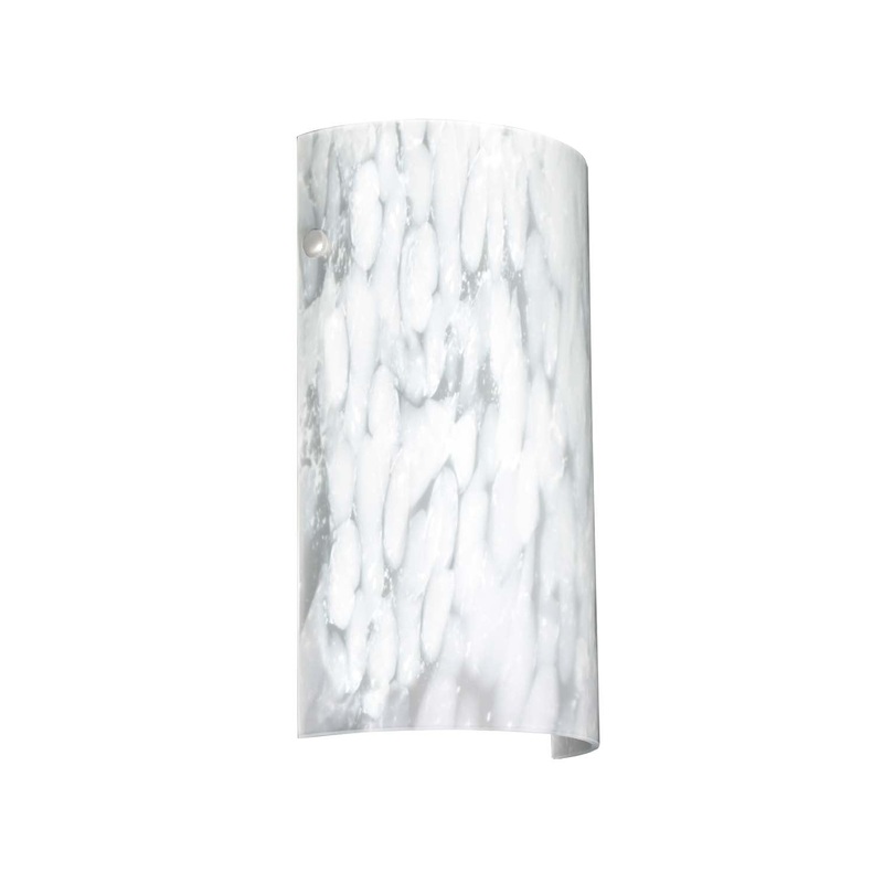 One Light Wall Sconce from the Tamburo Collection in White Finish by Besa