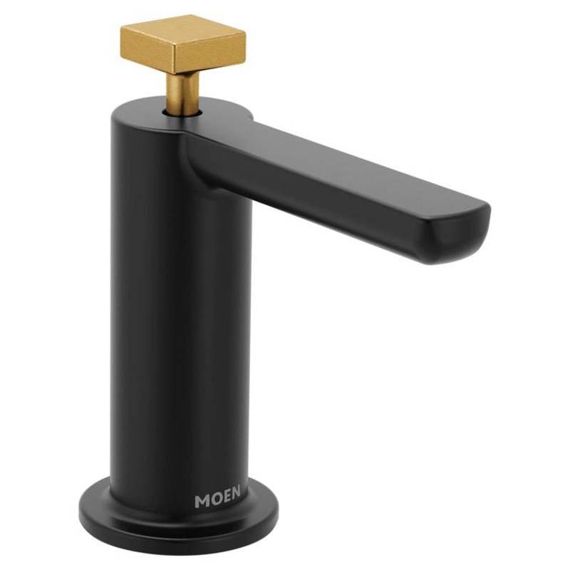 Soap Dispenser Nio Modern Matte Black Deck Mount 18 Ounce