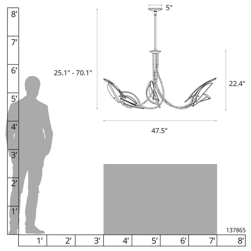 Aerial Pendant Modern Brass