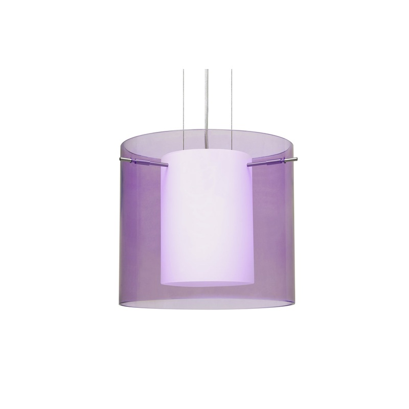 Besa 1KG-A18407-LED-SN Pahu One Light Pendant Satin Nickel