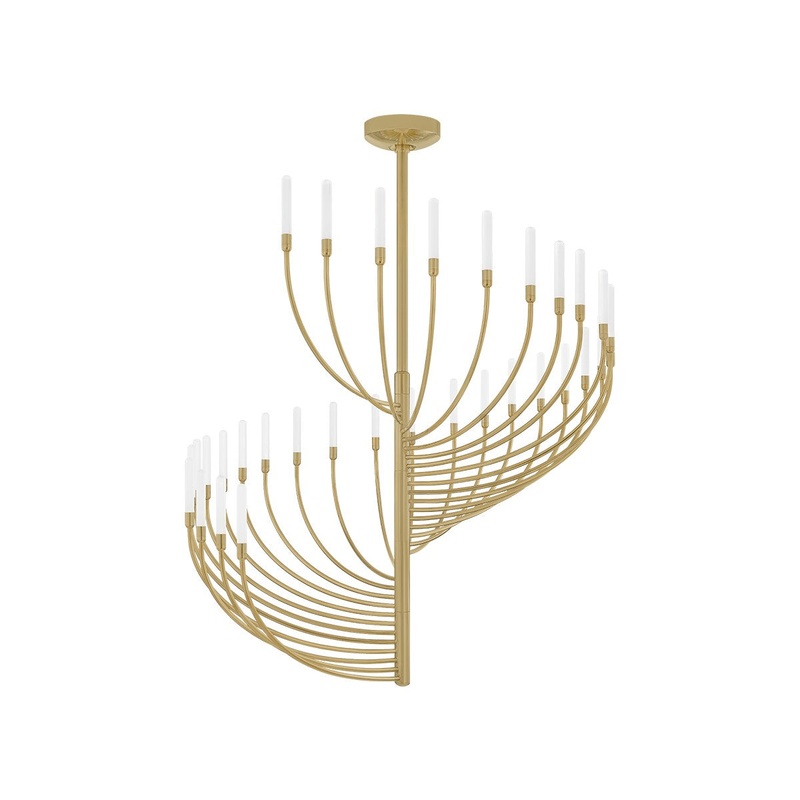 Corbett Lighting 481-42-VB Amalthea LED Chandelier Vintage Brass