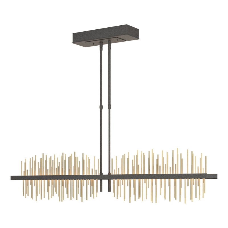Gossamer Large LED Pendant Natural Iron Modern Brass