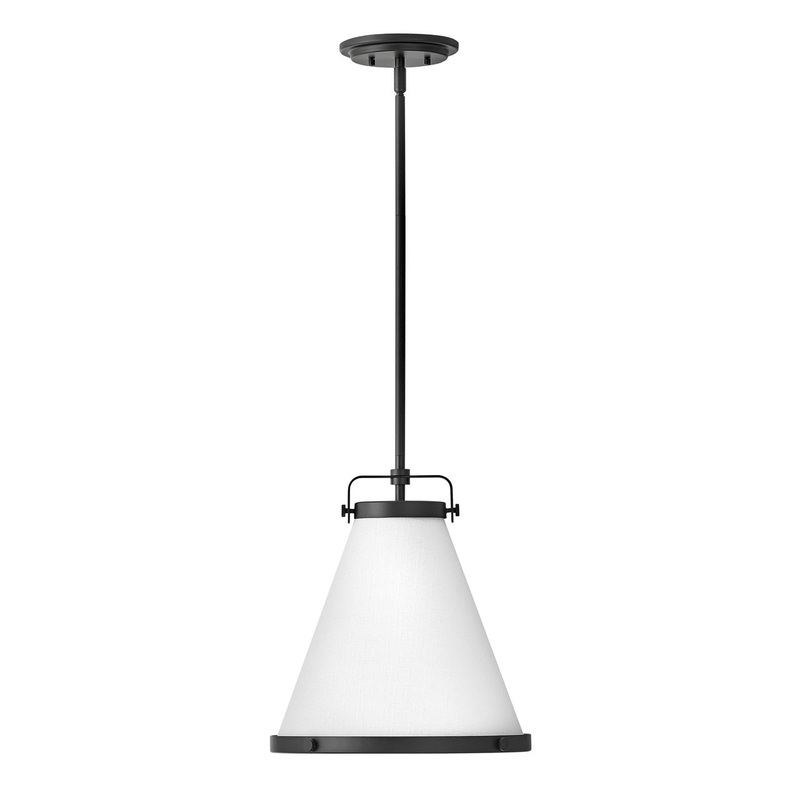LED Pendant from the Lexi Collection in Black Finish by Hinkley