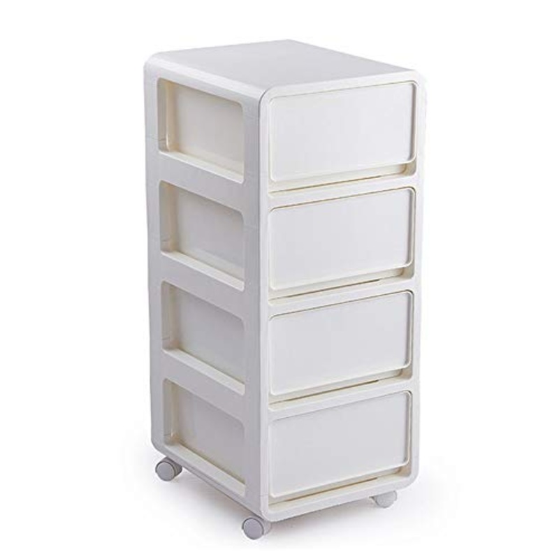 SuDeLLong Cassettiere in plastica per Abbigliamento Mobile Contenitore Bagno Cassetto Piedi Governo Governo del Cassetto unit for Camera (Color : White, Size : 36X41.5X85.5cm)