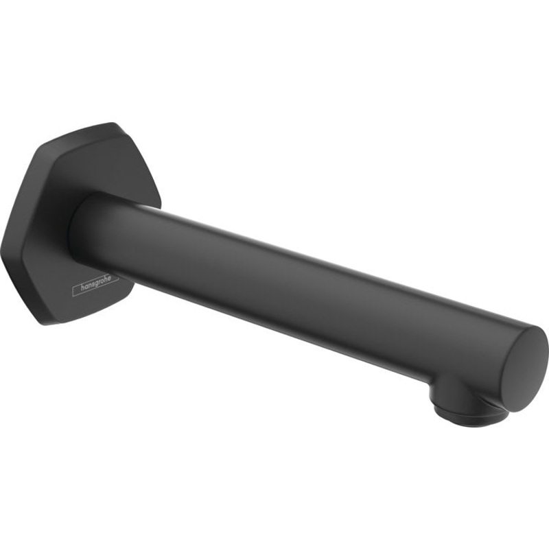 Tub Spout Locarno Less Diverter Matte Black 7-3/4 Inch 5.81 Gallons per Minute Brass
