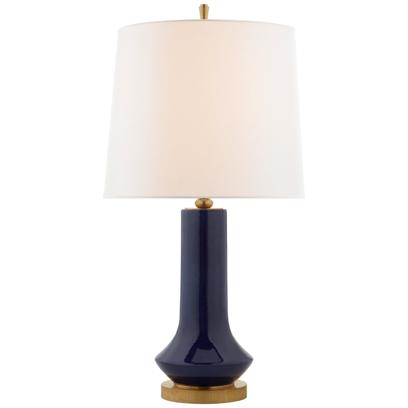 Two Light Table Lamp from the Luisa Collection in Denim Porcelain Finish by Visual Comfort Signature
