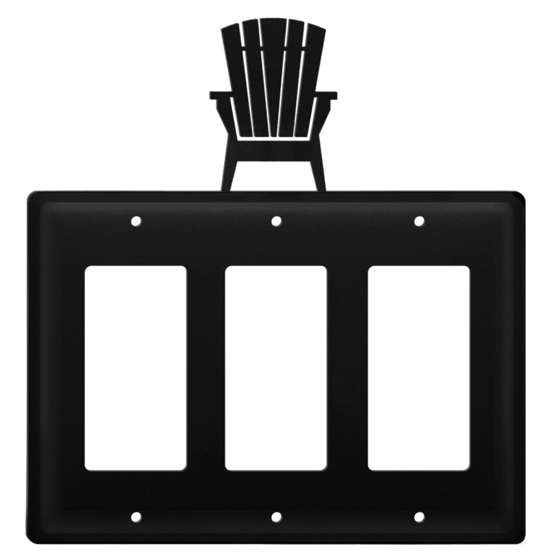 Village Wrought Iron EGGG-119 Triple Adirondack Triple GFI Cover CUSTOM Product