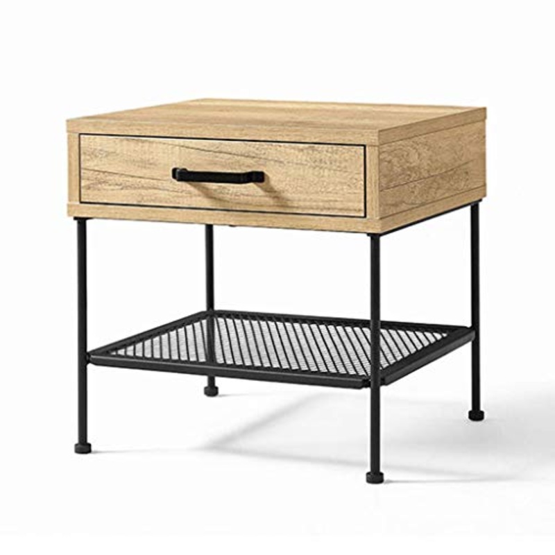 Arredamento Com e cassettiere Tavolo in Legno Massiccio Comodino tavolino Comodino cassettiera (Color : Brown, Size : 45 * 42 * 45cm)