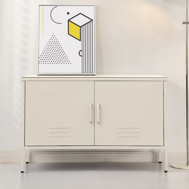 Artiss Buffet Sideboard Metal Cabinet – SWEETHEART White