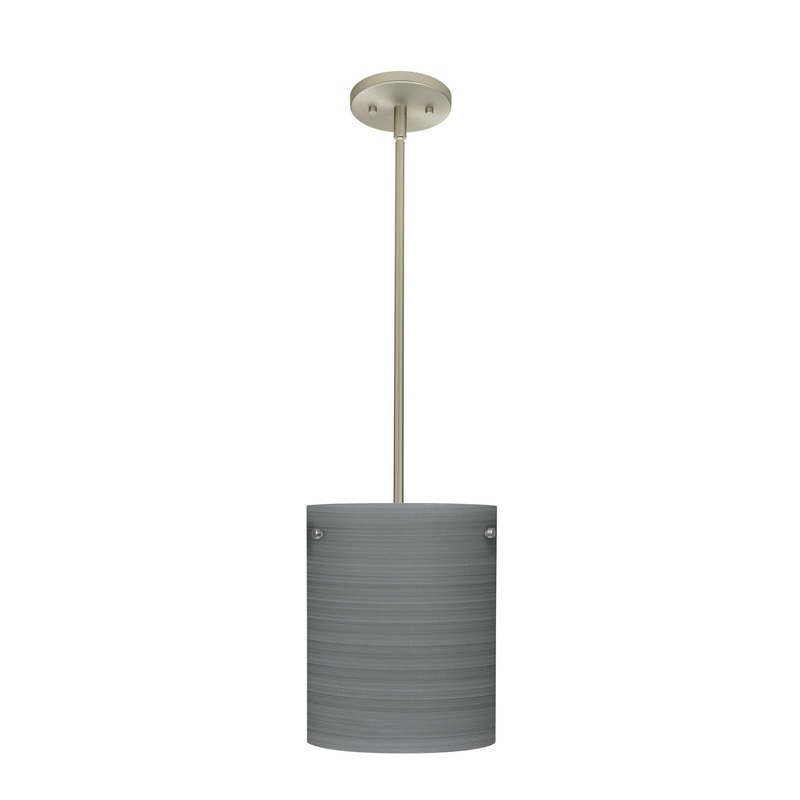 Besa 1TT-4006TN-SN Tamburo One Light Pendant Satin Nickel