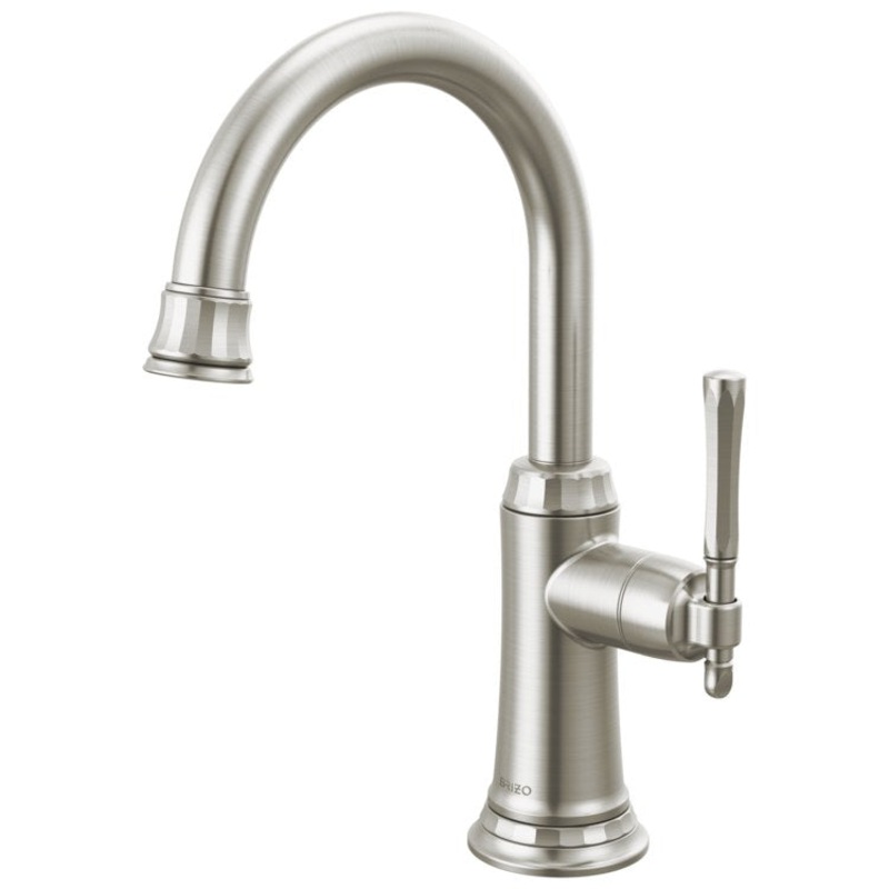 Beverage Faucet Tulham Beverage 1 Lever ADA Brilliance Stainless Arc 360 Degree Swivel