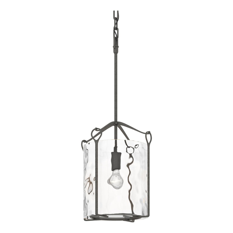 Bow Tall Mini Pendant Natural Iron Water Glass (LL)