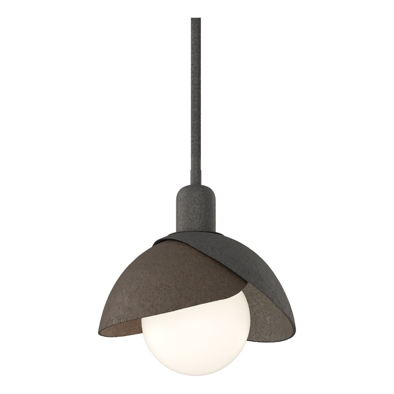 Brooklyn Double Shade Mini Pendant Natural Iron Bronze
