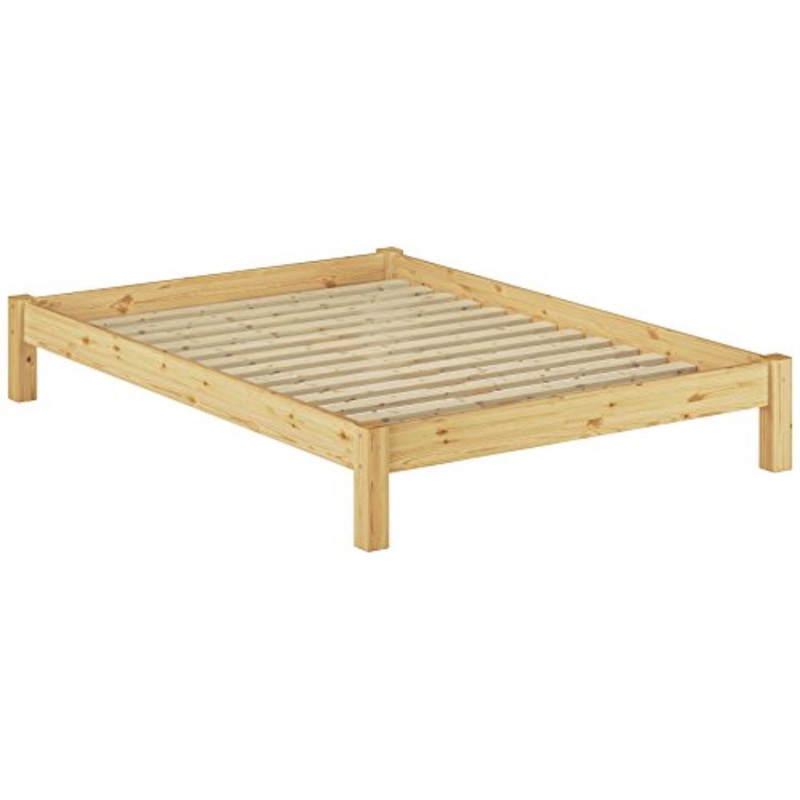 Erst-Holz Solido Matrimoniale futon in Pino per materasso140x200 con doghe rigide 60.35-14